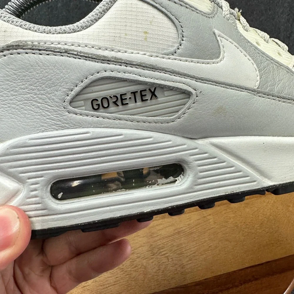 Nike Air Max 90 GTX Gore-Tex Photon Dust Grey Fog White DJ9779-003 Men's Sz 9.5